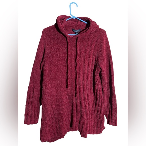 Simply Vera Vera Wang Deep Red Cowl Neck Sweater - Picture 1 of 7